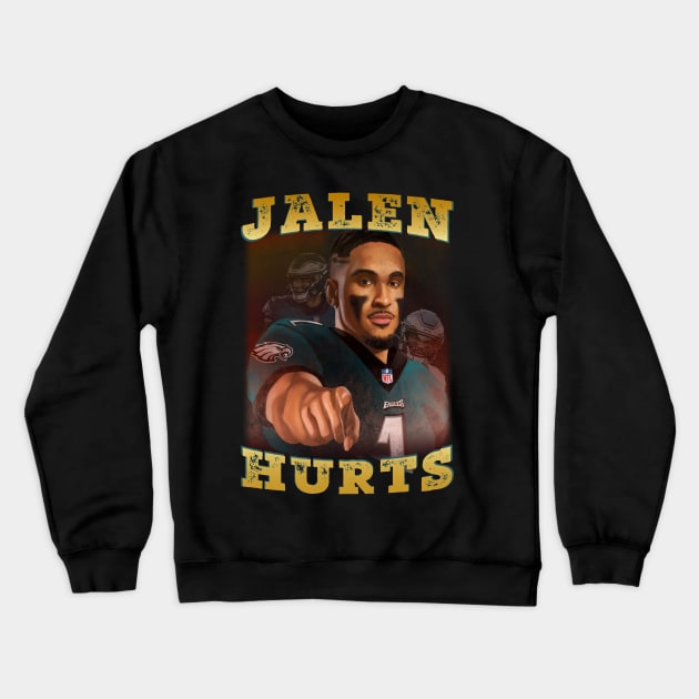 Jalen Hurts NFL Crewneck Sweatshirt by Global Creation